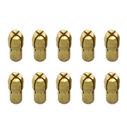 10 PCS Three-claw Copper Clamp Nut for Electric Mill Fittings���Bore diameter: 0.5mm