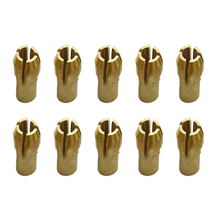 10 PCS Three-claw Copper Clamp Nut for Electric Mill Fittings���Bore diameter: 3.0mm