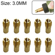 10 PCS Three-claw Copper Clamp Nut for Electric Mill Fittings���Bore diameter: 3.0mm