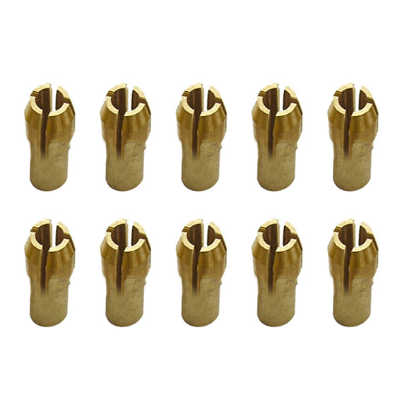 10 PCS Three-claw Copper Clamp Nut for Electric Mill Fittings���Bore diameter: 3.0mm