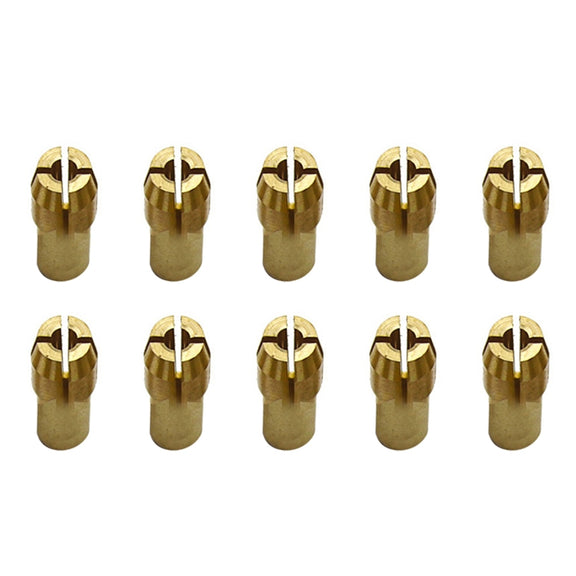 10 PCS Three-claw Copper Clamp Nut for Electric Mill Fittings���Bore diameter: 2.2mm