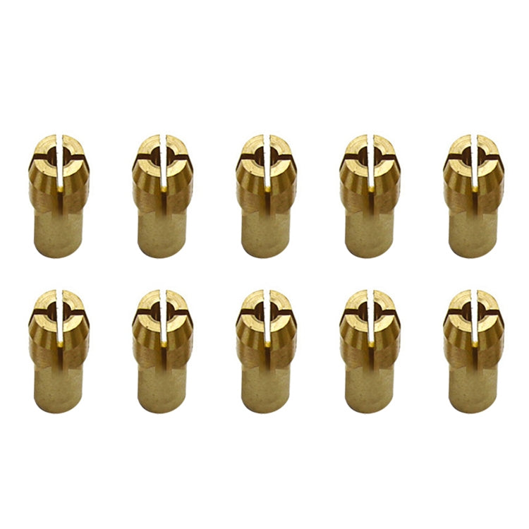 10 PCS Three-claw Copper Clamp Nut for Electric Mill Fittings���Bore diameter: 2.2mm