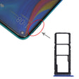 SIM Card Tray + SIM Card Tray + Micro SD Card Tray for Huawei Enjoy 10 / Honor Play 3 (Dark Blue) - Card Socket by PMc TechLife | Online Shopping South Africa | PMc TechLife | Buy Now Pay Later Mobicred