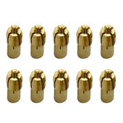 10 PCS Three-claw Copper Clamp Nut for Electric Mill Fittings���Bore diameter: 2.0mm