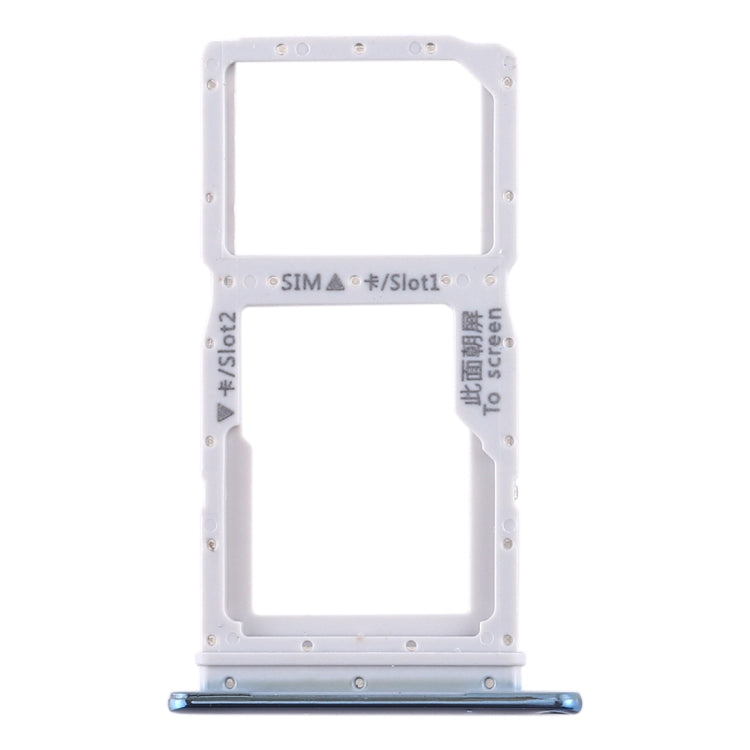 SIM Card Tray + SIM Card Tray / Micro SD Card Tray for Huawei Enjoy 10 Plus (Blue)