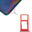 SIM Card Tray + SIM Card Tray / Micro SD Card Tray for Huawei Enjoy 10 Plus (Red) - Card Socket by PMc TechLife | Online Shopping South Africa | PMc TechLife | Buy Now Pay Later Mobicred
