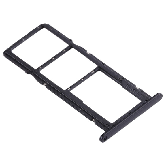 SIM Card Tray + SIM Card Tray + Micro SD Card Tray for Huawei Honor Play 3e (Black)