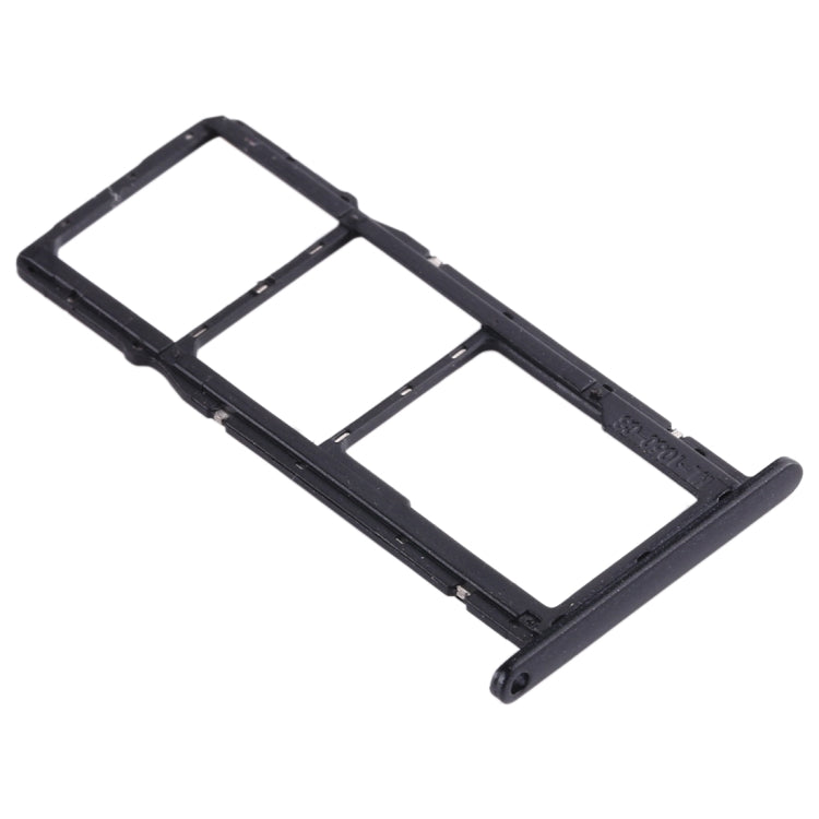 SIM Card Tray + SIM Card Tray + Micro SD Card Tray for Huawei Honor Play 3e (Black)