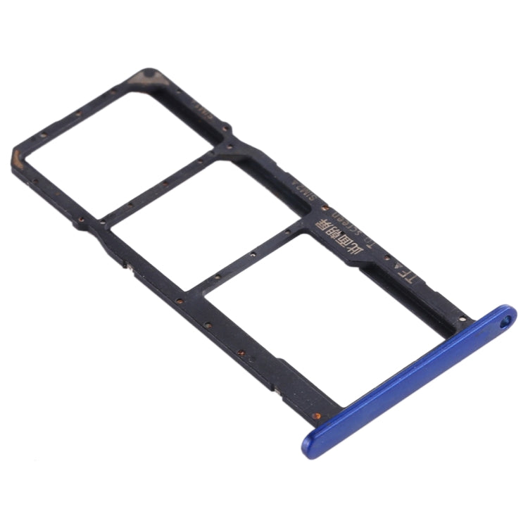 SIM Card Tray + SIM Card Tray + Micro SD Card Tray for Huawei Honor Play 3e (Blue)