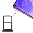 SIM Card Tray + NM Card Tray for Huawei Honor 30S / Nova 7 SE (Black) - Card Socket by PMc TechLife | Online Shopping South Africa | PMc TechLife | Buy Now Pay Later Mobicred