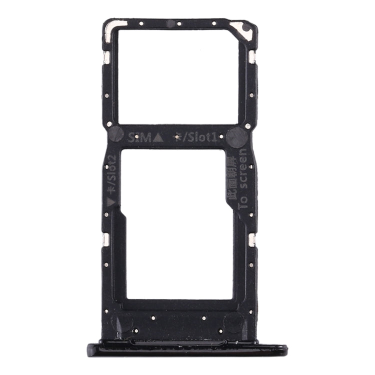 SIM Card Tray + SIM Card Tray / Micro SD Card Tray for Huawei Enjoy 9s (Black)
