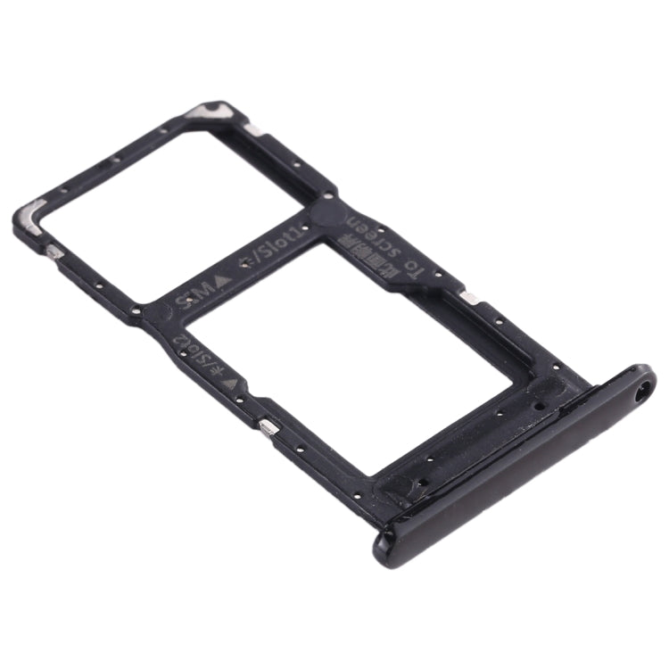 SIM Card Tray + SIM Card Tray / Micro SD Card Tray for Huawei Enjoy 9s (Black)