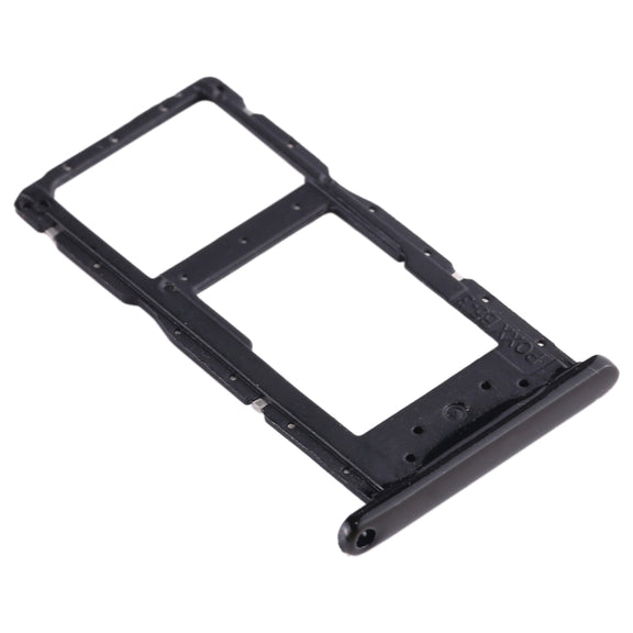SIM Card Tray + SIM Card Tray / Micro SD Card Tray for Huawei Enjoy 9s (Black)