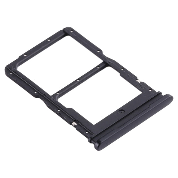 SIM Card Tray + NM Card Tray for Huawei Honor 20 Lite (Black)
