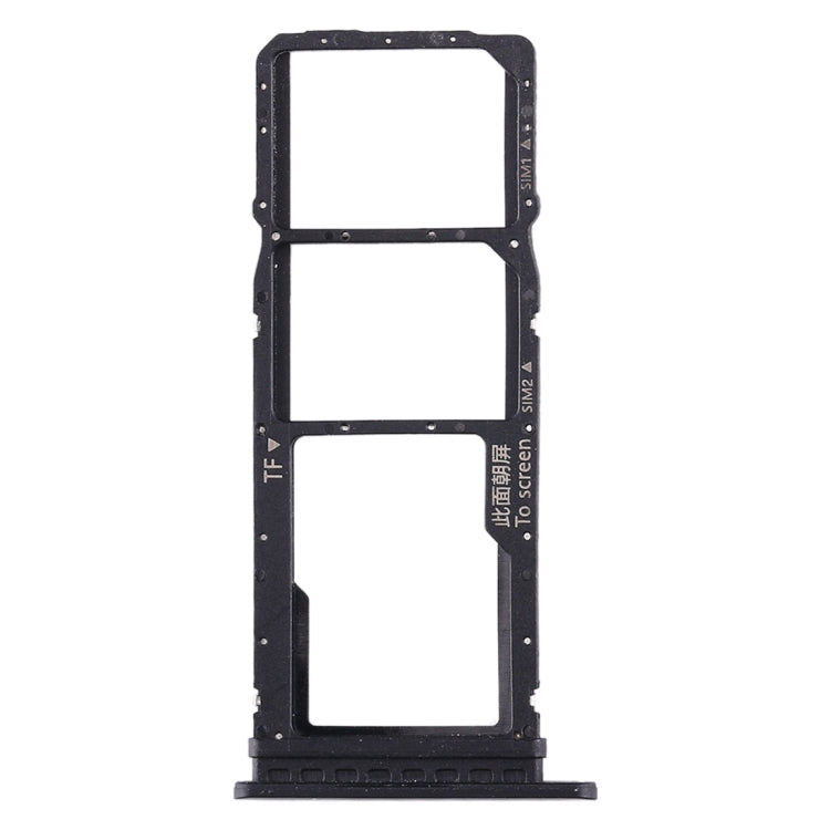 SIM Card Tray + SIM Card Tray + Micro SD Card Tray for Huawei Honor Play 4T (Black)