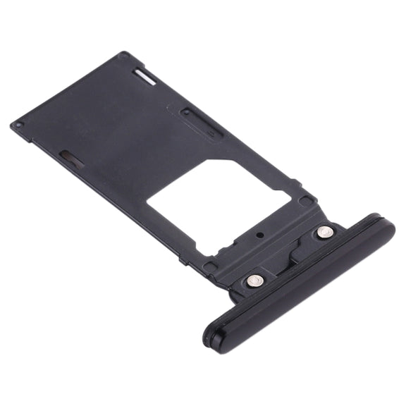SIM Card Tray + SIM Card Tray + Micro SD Card Tray for Sony Xperia XZ2(Black)
