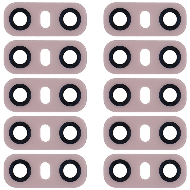 10 PCS Back Camera Lens with Adhesive for LG G6 H870/H871/H872/ LS993(Pink)