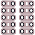 10 PCS Back Camera Lens with Adhesive for LG G6 H870/H871/H872/ LS993(Pink) - For LG by PMC TechLife | Online Shopping South Africa | PMC TechLife | Buy Now Pay Later Mobicred