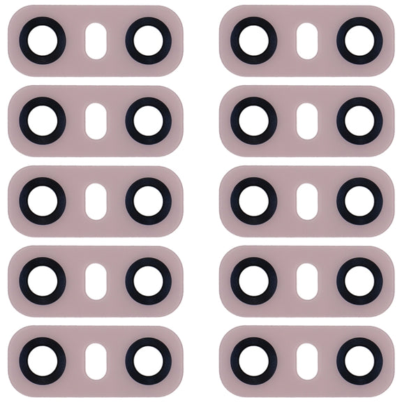 10 PCS Back Camera Lens with Adhesive for LG G6 H870/H871/H872/ LS993(Pink)