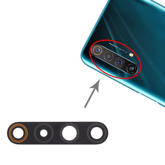 For OPPO Realme X50 5G 10pcs Back Camera Lens