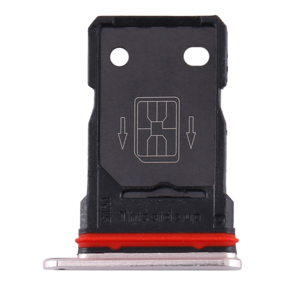 For OnePlus 8 Original SIM Card Tray (Silver)