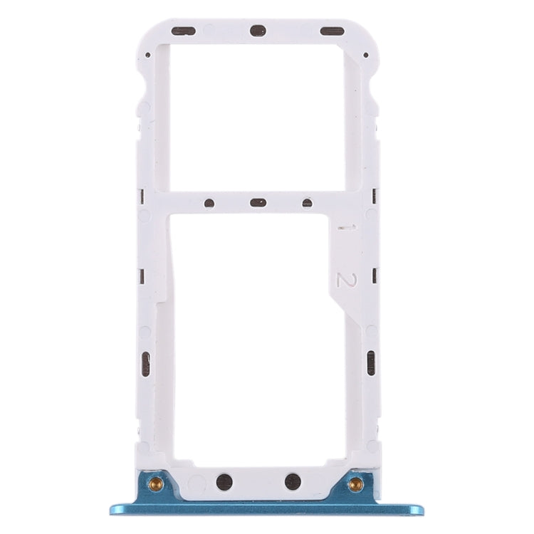 2 SIM Card Tray / Micro SD Card Tray for Xiaomi Redmi 5 Plus(Blue)