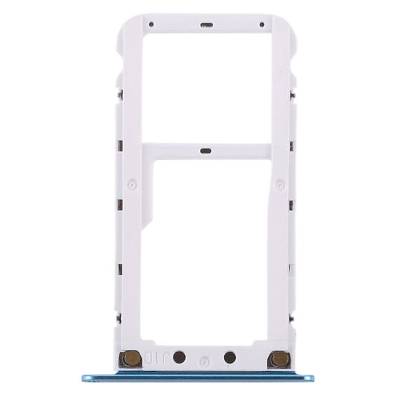 2 SIM Card Tray / Micro SD Card Tray for Xiaomi Redmi 5 Plus(Blue)