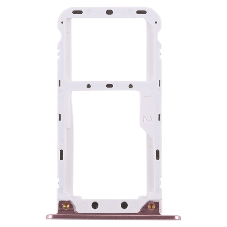 2 SIM Card Tray / Micro SD Card Tray for Xiaomi Redmi 5 Plus(Rose Gold)