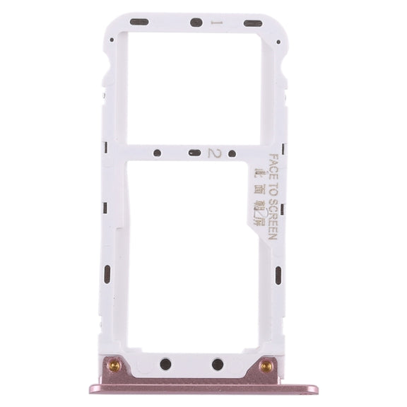 2 SIM Card Tray / Micro SD Card Tray for Xiaomi Redmi Note 5(Rose Gold)