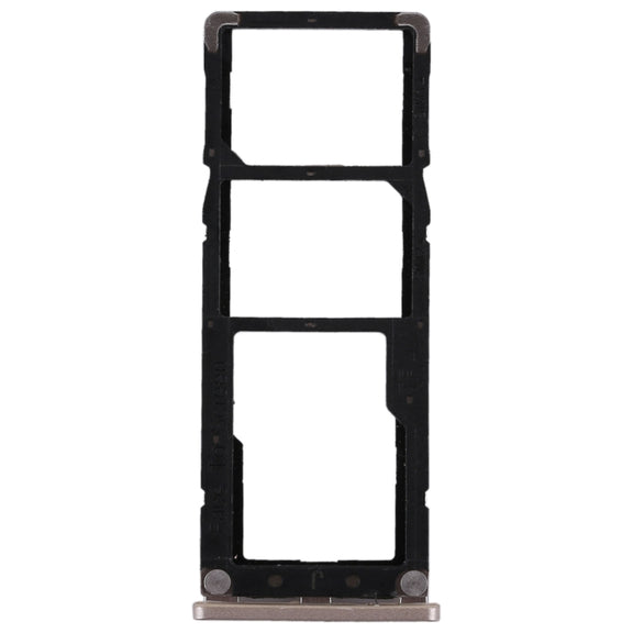 2 SIM Card Tray + Micro SD Card Tray for Xiaomi Redmi Note 5A(Gold)