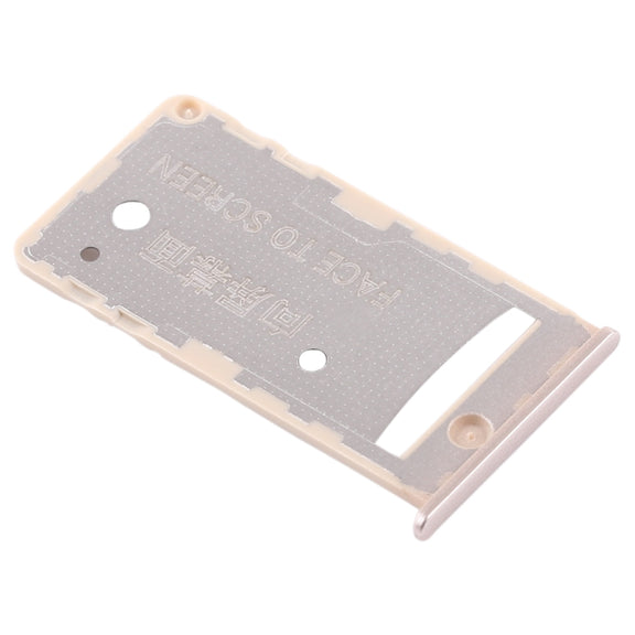 2 SIM Card Tray / Micro SD Card Tray for Xiaomi Redmi 5A(Gold)
