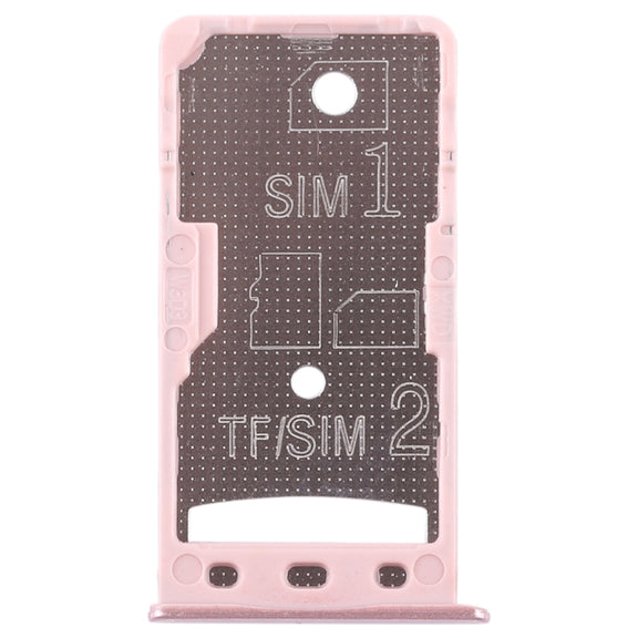 2 SIM Card Tray / Micro SD Card Tray for Xiaomi Redmi 5A(Rose Gold)