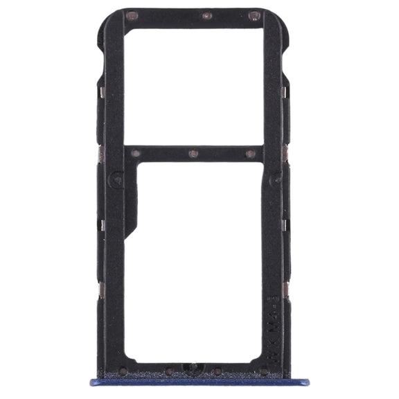 SIM Card Tray + SIM Card Tray / Micro SD Card Tray for Huawei Honor Play 7X (Blue)
