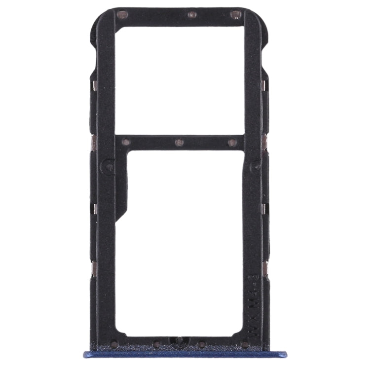 SIM Card Tray + SIM Card Tray / Micro SD Card Tray for Huawei Honor Play 7X (Blue)
