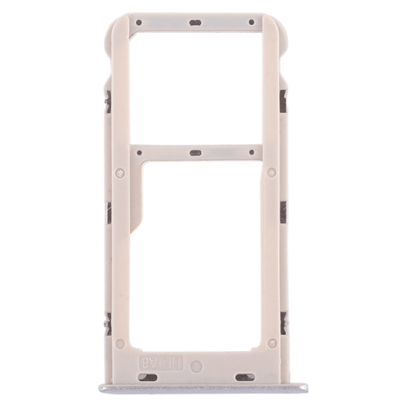 SIM Card Tray + SIM Card Tray / Micro SD Card Tray for Huawei Honor 6A (Silver)