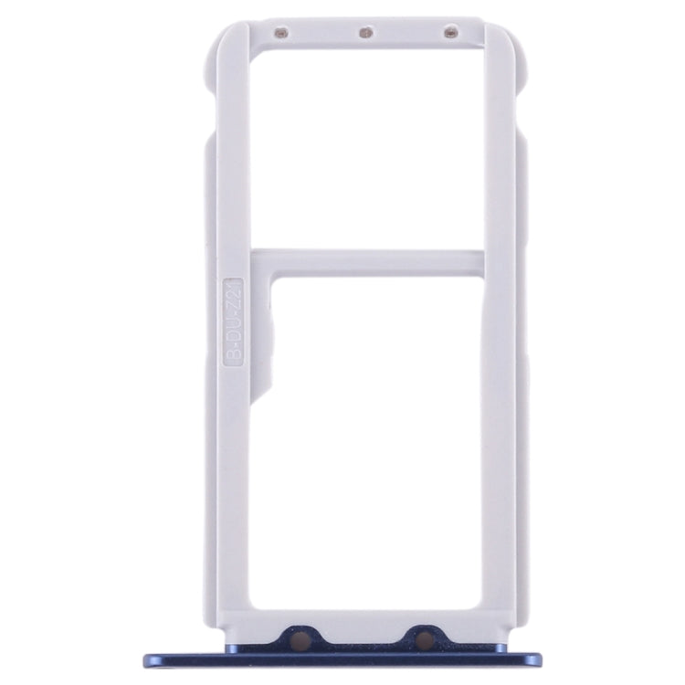 SIM Card Tray + SIM Card Tray / Micro SD Card Tray for Huawei Honor V9 (Blue)