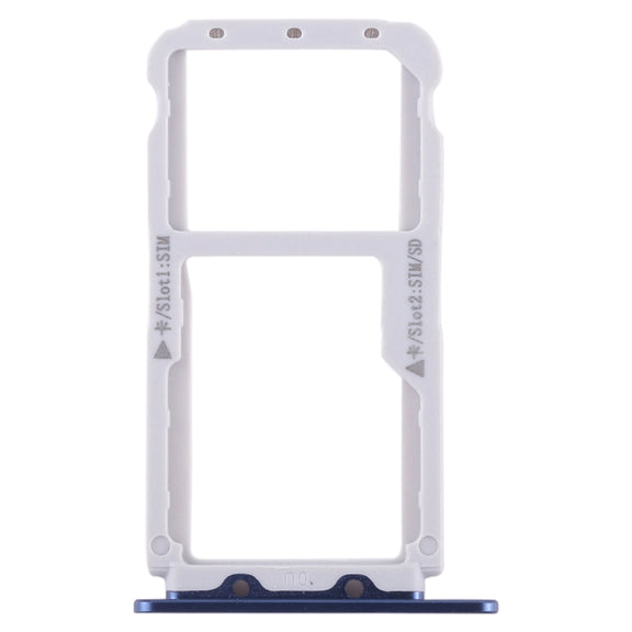 SIM Card Tray + SIM Card Tray / Micro SD Card Tray for Huawei Honor V9 (Blue)