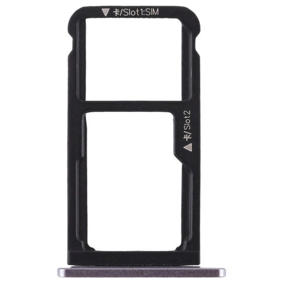 SIM Card Tray + SIM Card Tray / Micro SD Card Tray for Huawei Enjoy 6s (Grey)