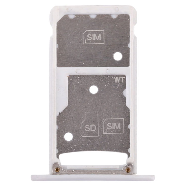 2 SIM Card Tray / Micro SD Card Tray for Huawei Enjoy 6 / AL00(White)