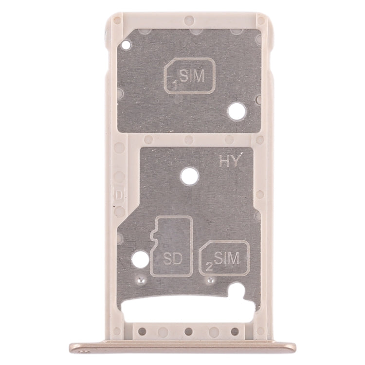 2 SIM Card Tray / Micro SD Card Tray for Huawei Enjoy 6 / AL10(Gold)