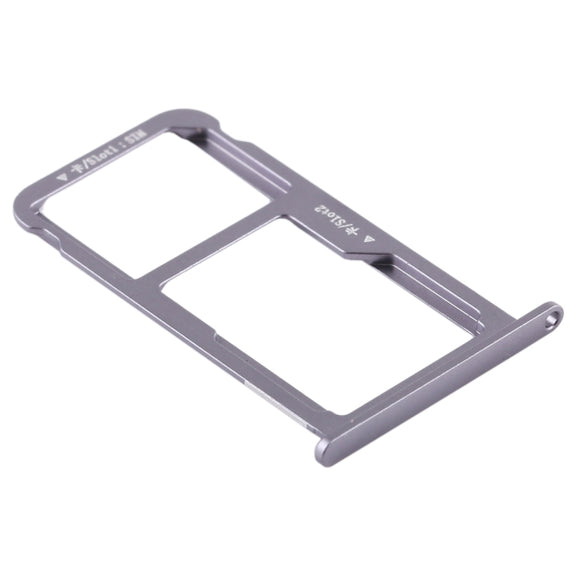 SIM Card Tray + SIM Card Tray / Micro SD Card for Huawei G9 Plus (Grey)