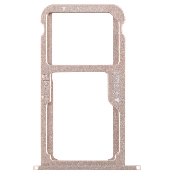 SIM Card Tray + SIM Card Tray / Micro SD Card for Huawei G9 Plus (Gold)