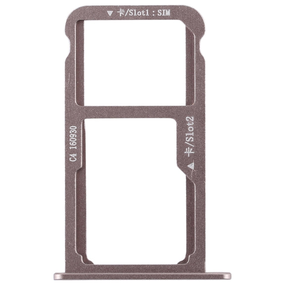 SIM Card Tray + SIM Card Tray / Micro SD Card for Huawei G9 Plus (Mocha Gold)