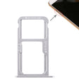 SIM Card Tray + SIM Card Tray / Micro SD Card for Huawei G9 Plus (Silver) - Card Socket by PMc TechLife | Online Shopping South Africa | PMc TechLife | Buy Now Pay Later Mobicred