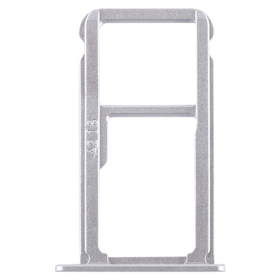 SIM Card Tray + SIM Card Tray / Micro SD Card for Huawei G9 Plus (Silver)