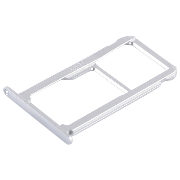 SIM Card Tray + SIM Card Tray / Micro SD Card for Huawei G9 Plus (Silver)