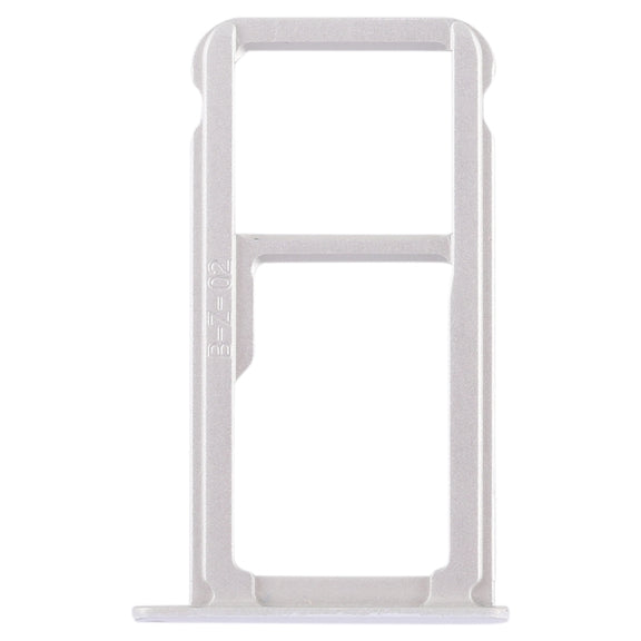 SIM Card Tray + SIM Card Tray / Micro SD Card for Huawei P9 Plus(White)