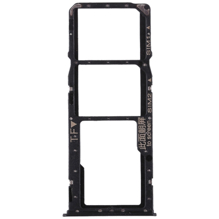 2 SIM Card Tray + Micro SD Card Tray for Huawei Enjoy 8 Plus(Black)