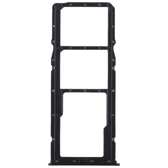 2 SIM Card Tray + Micro SD Card Tray for Huawei Enjoy 8 Plus(Black)