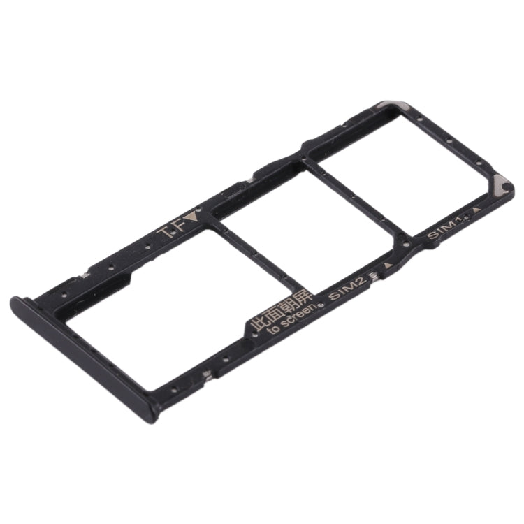 2 SIM Card Tray + Micro SD Card Tray for Huawei Enjoy 8 Plus(Black)